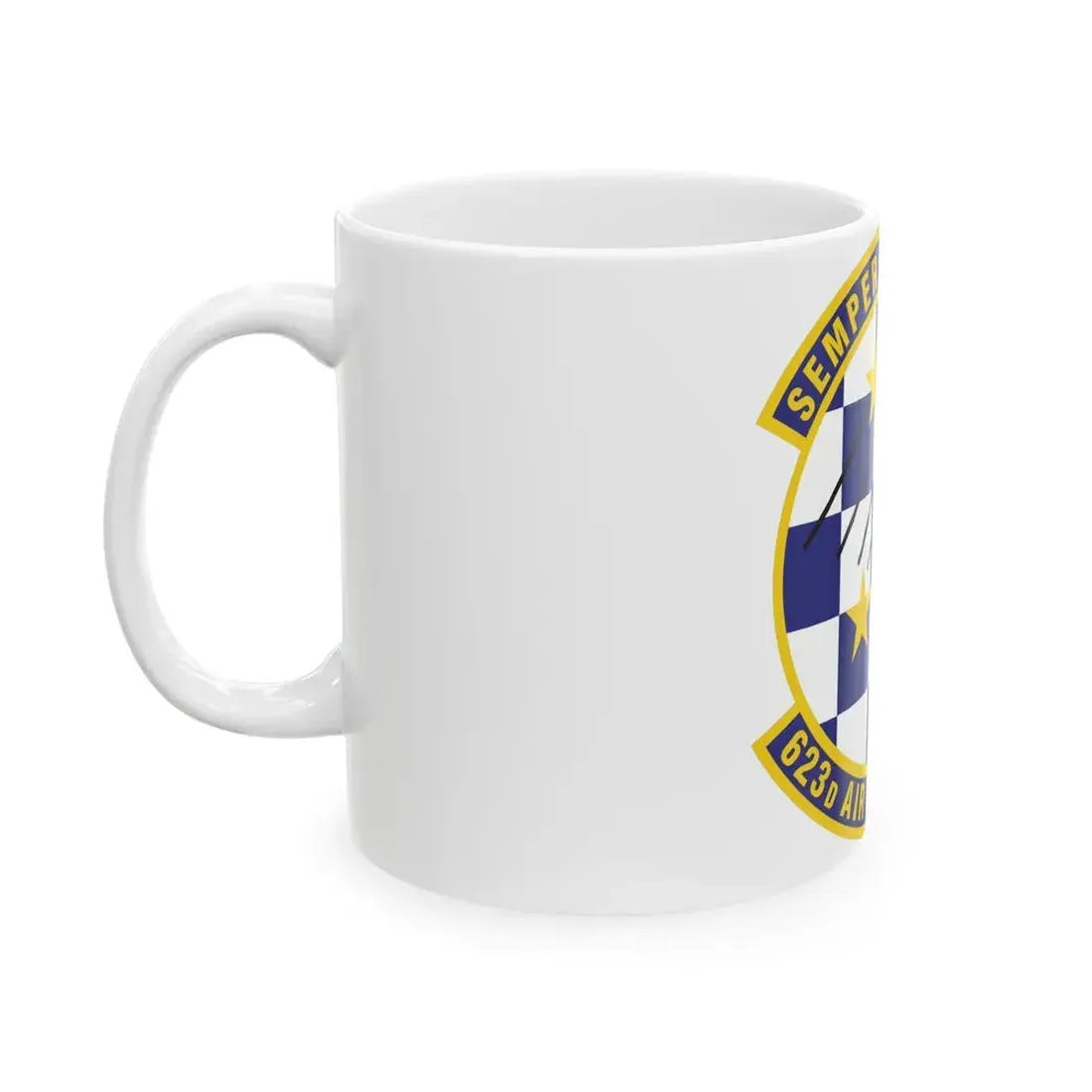 623 Air Control Squadron PACAF (U.S. Air Force) White Coffee Mug - Go Mug Yourself