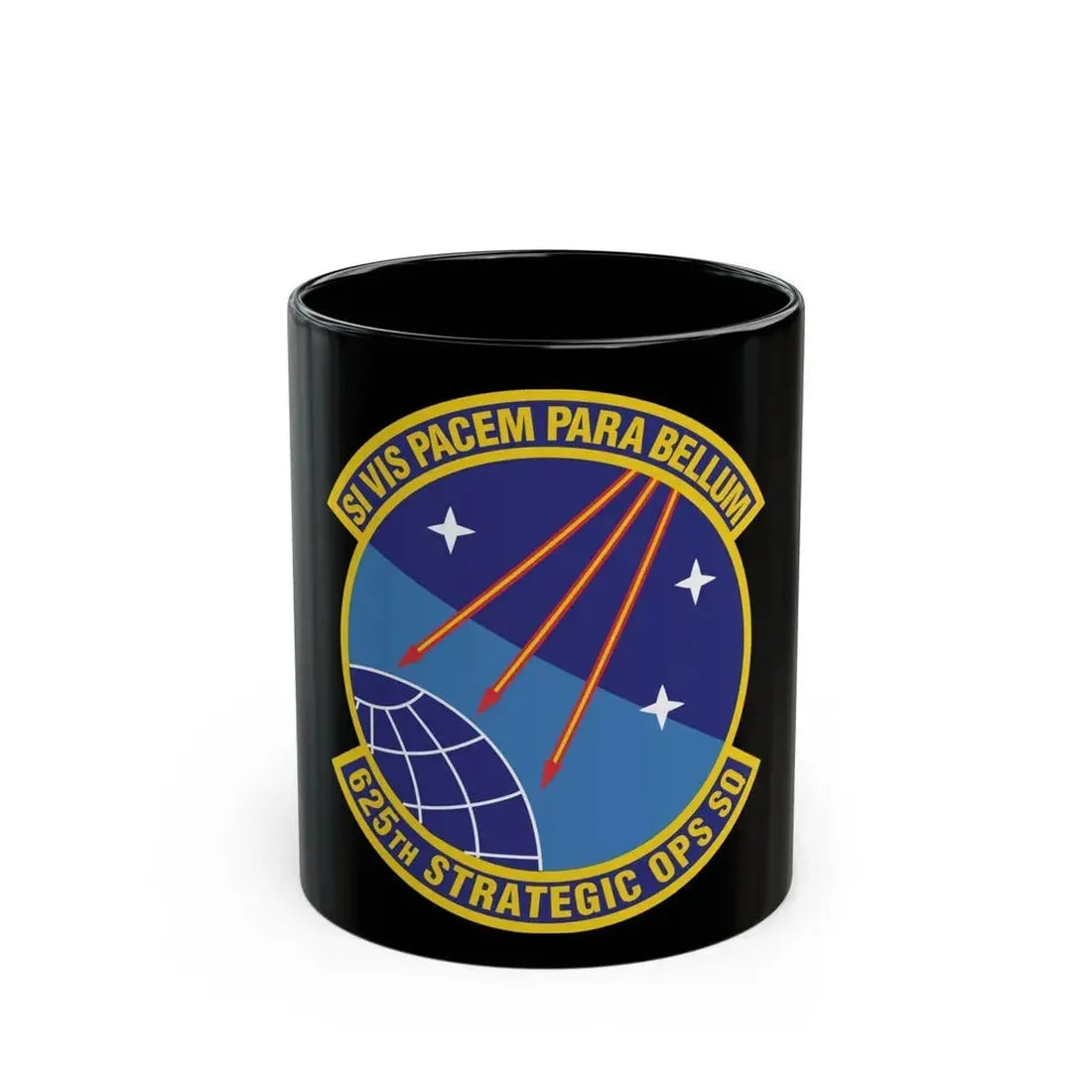 625 Strategic Operations Sq AFGSC (U.S. Air Force) Black Coffee Mug 11oz - Go Mug Yourself