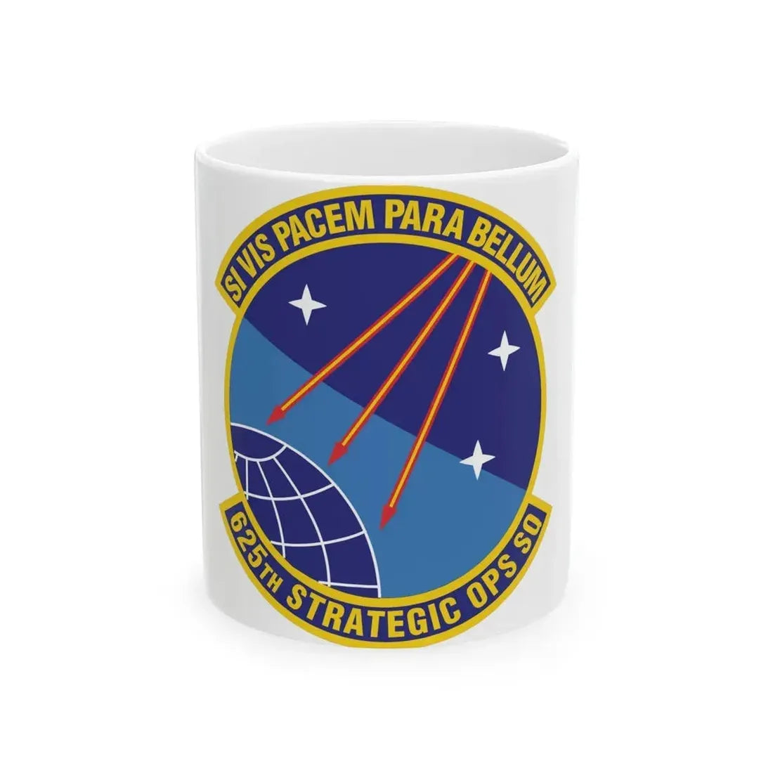 625 Strategic Operations Sq AFGSC (U.S. Air Force) White Coffee Mug 11oz - Go Mug Yourself