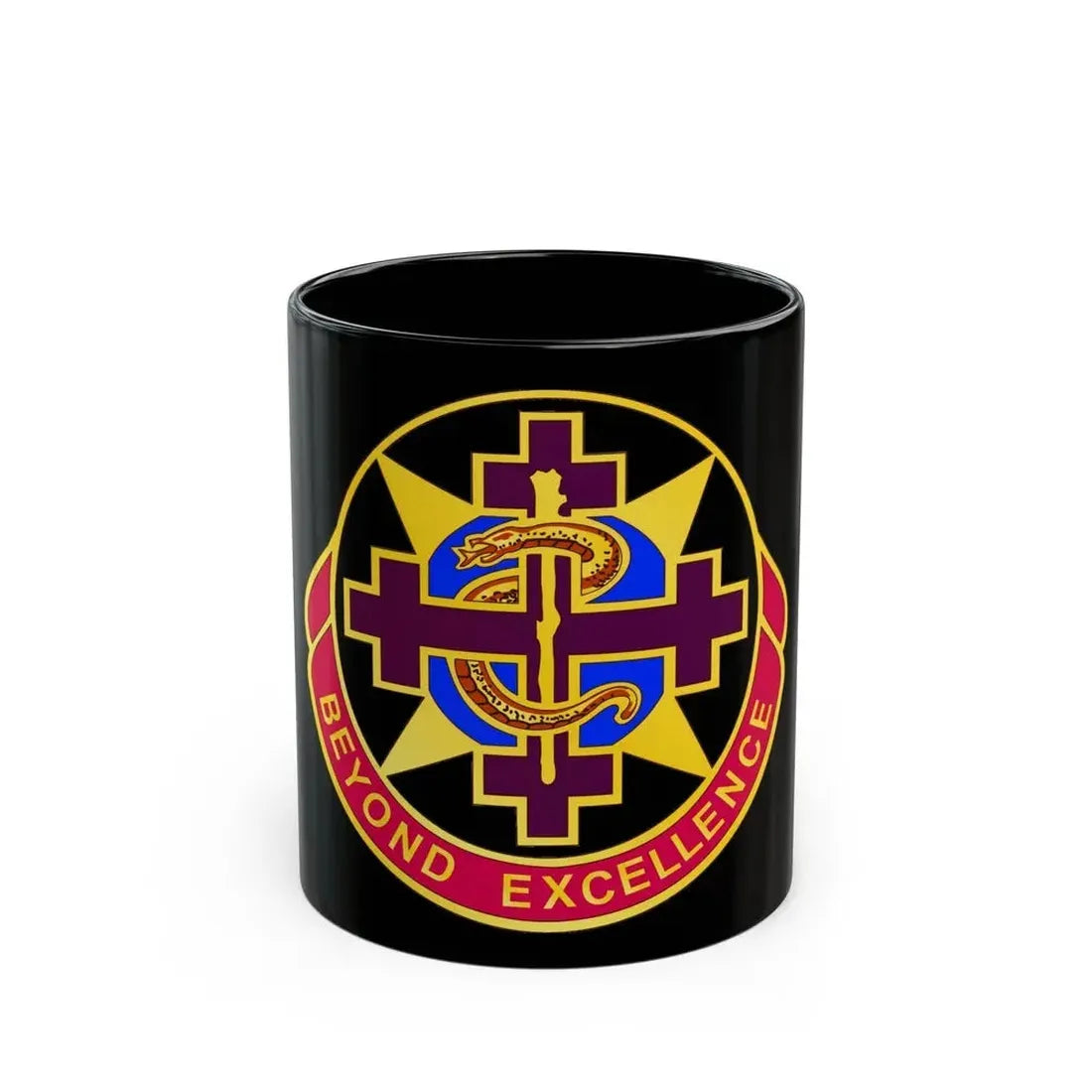 6250 US Hospital (U.S. Army) Black Coffee Mug 11oz - Go Mug Yourself