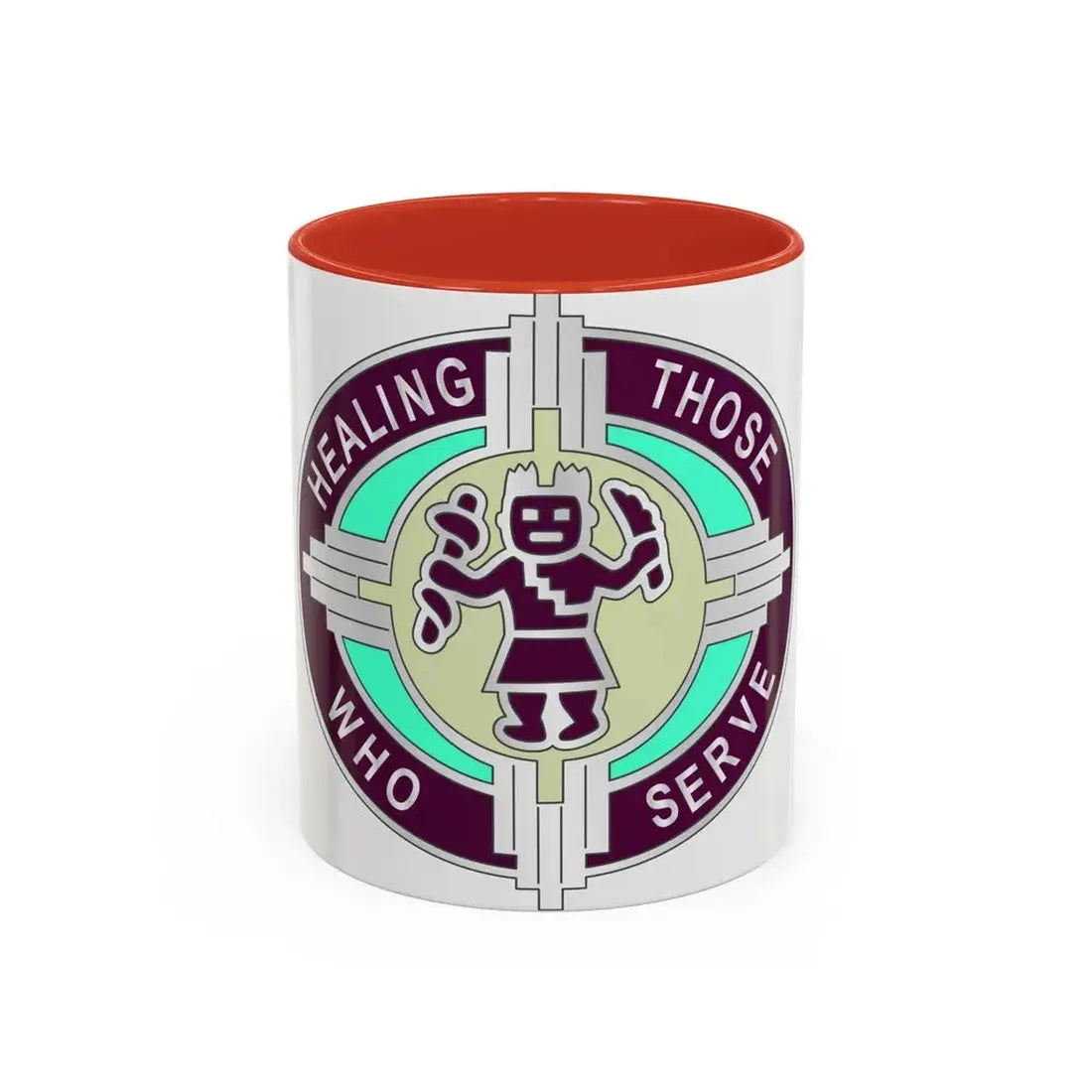 6251 US Hospital (U.S. Army) Accent Coffee Mug 11oz Red - Go Mug Yourself