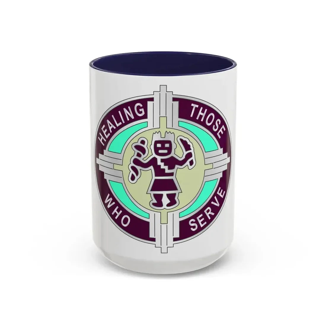 6251 US Hospital (U.S. Army) Accent Coffee Mug 15oz Navy - Go Mug Yourself