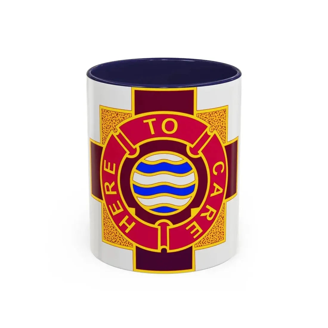 6253 US Hospital (U.S. Army) Accent Coffee Mug 11oz Navy - Go Mug Yourself