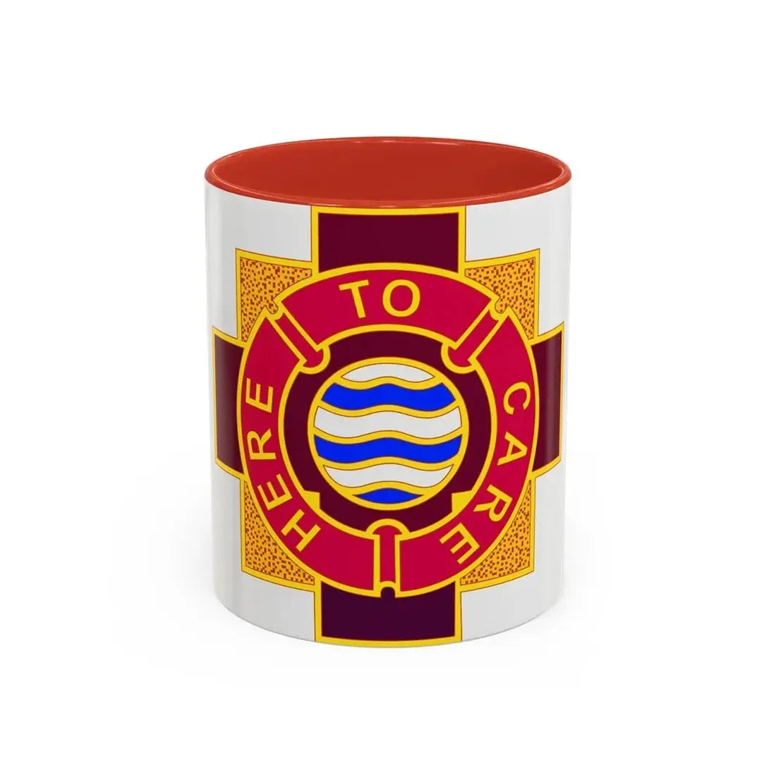 6253 US Hospital (U.S. Army) Accent Coffee Mug 11oz Red - Go Mug Yourself