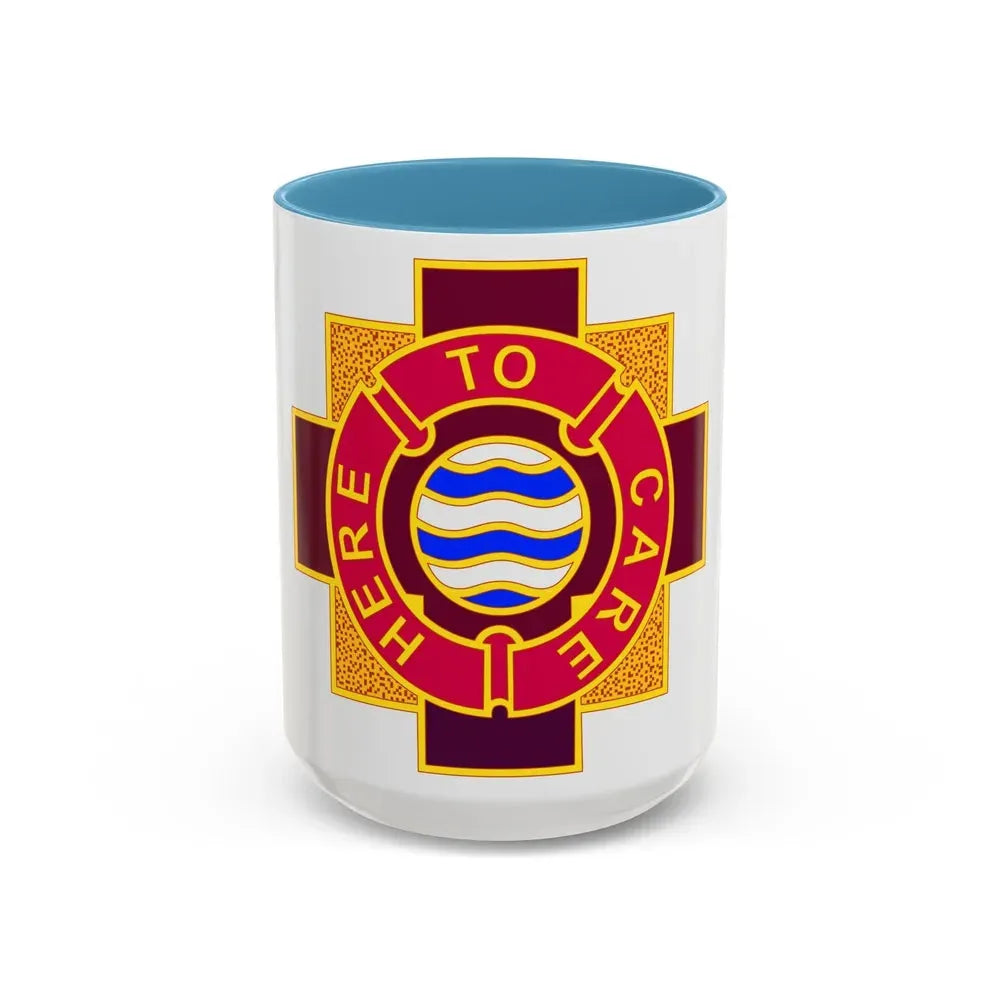 6253 US Hospital (U.S. Army) Accent Coffee Mug 15oz Light Blue - Go Mug Yourself