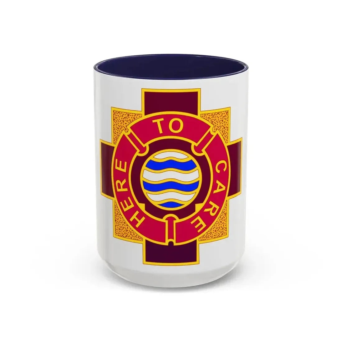 6253 US Hospital (U.S. Army) Accent Coffee Mug 15oz Navy - Go Mug Yourself