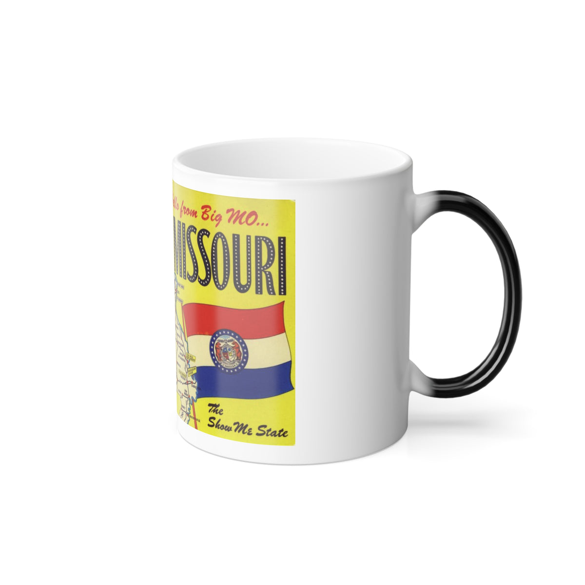 Hello from big MO Missouri (Greeting Postcards) Color Changing Mug 11oz