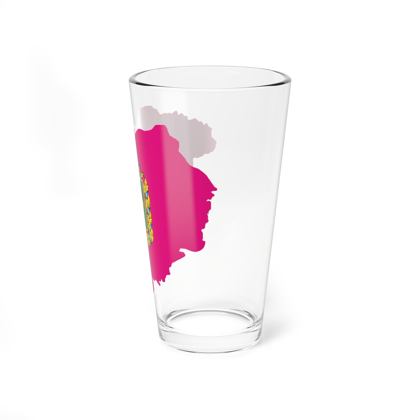 Flag-map of Kharkiv Oblast (Ukraine) Pint Glass 16oz