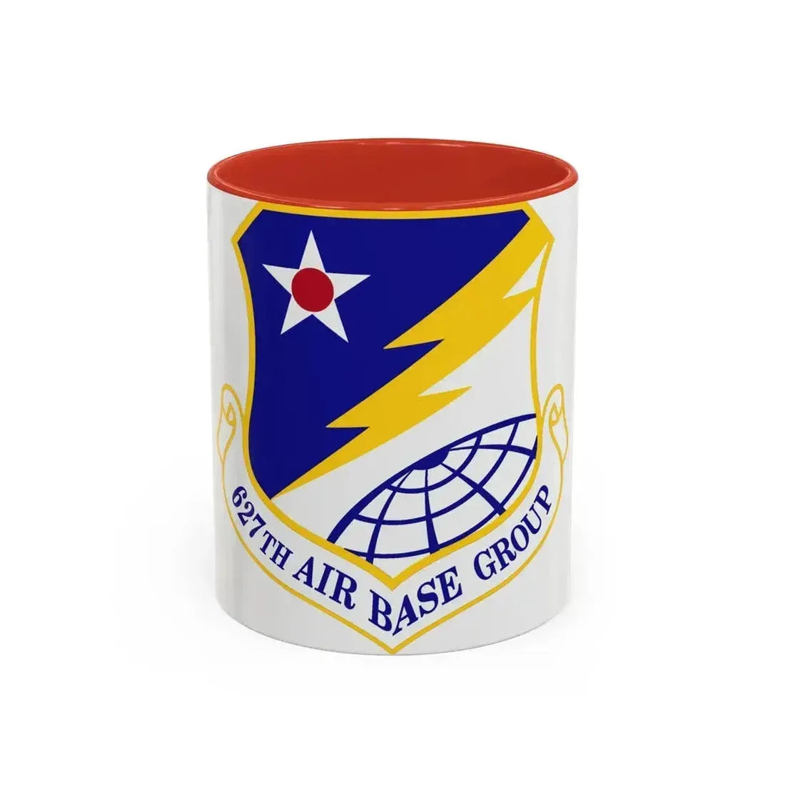 627 Air Base Group AMC (U.S. Air Force) Accent Coffee Mug 11oz Red - Go Mug Yourself