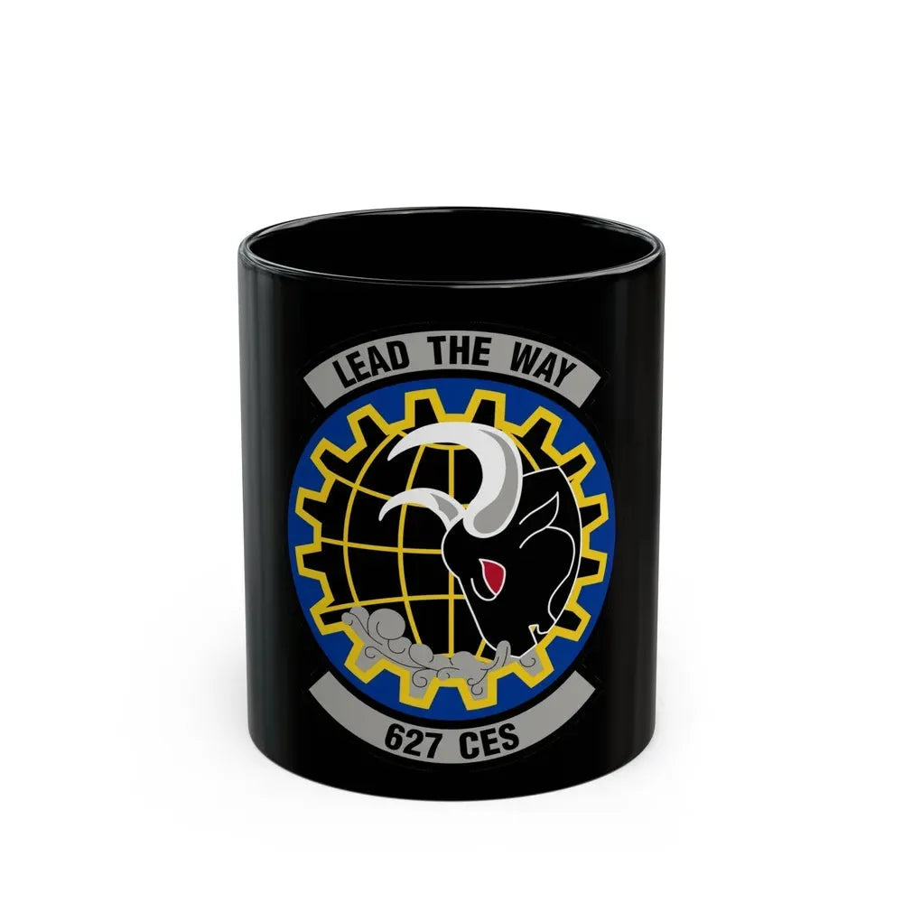 627 Civil Engineer Squadron AMC (U.S. Air Force) Black Coffee Mug 11oz - Go Mug Yourself