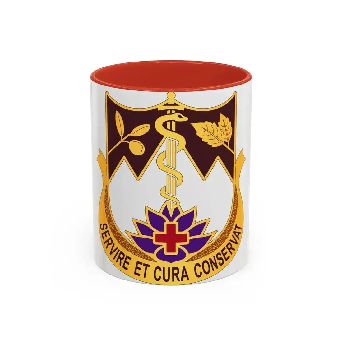 627 Hospital Center (U.S. Army) Accent Coffee Mug 11oz Red - Go Mug Yourself