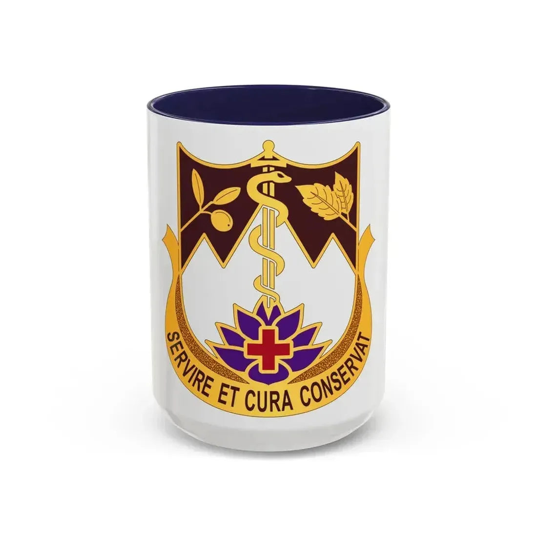 627 Hospital Center (U.S. Army) Accent Coffee Mug 15oz Navy - Go Mug Yourself