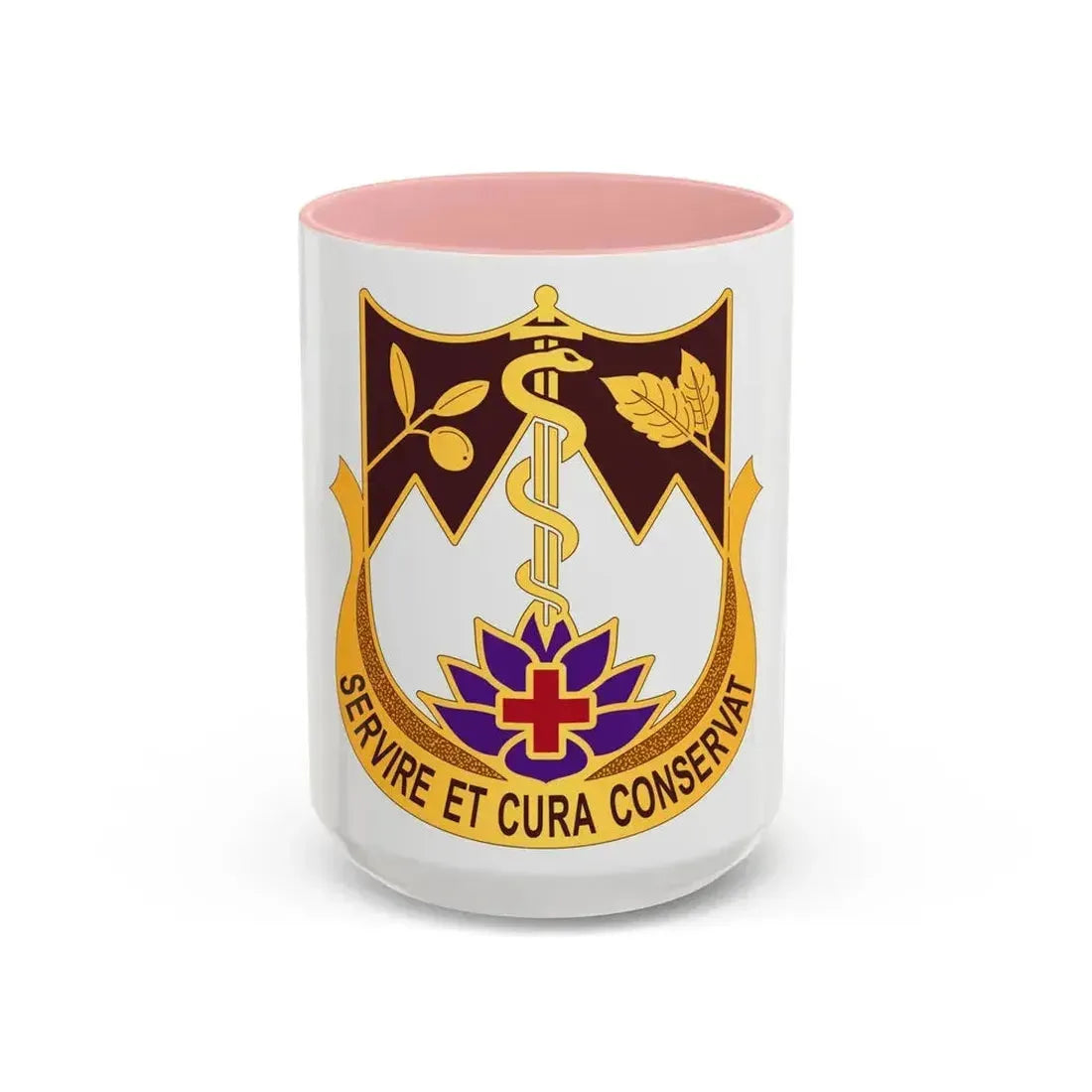 627 Hospital Center (U.S. Army) Accent Coffee Mug 15oz Pink - Go Mug Yourself