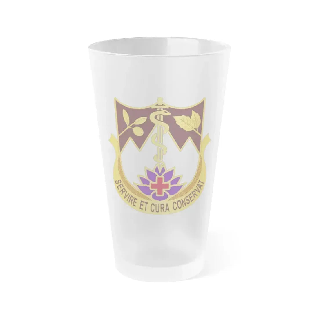627 Hospital Center (U.S. Army) Frosted Pint Glass 16oz Default Title - Go Mug Yourself