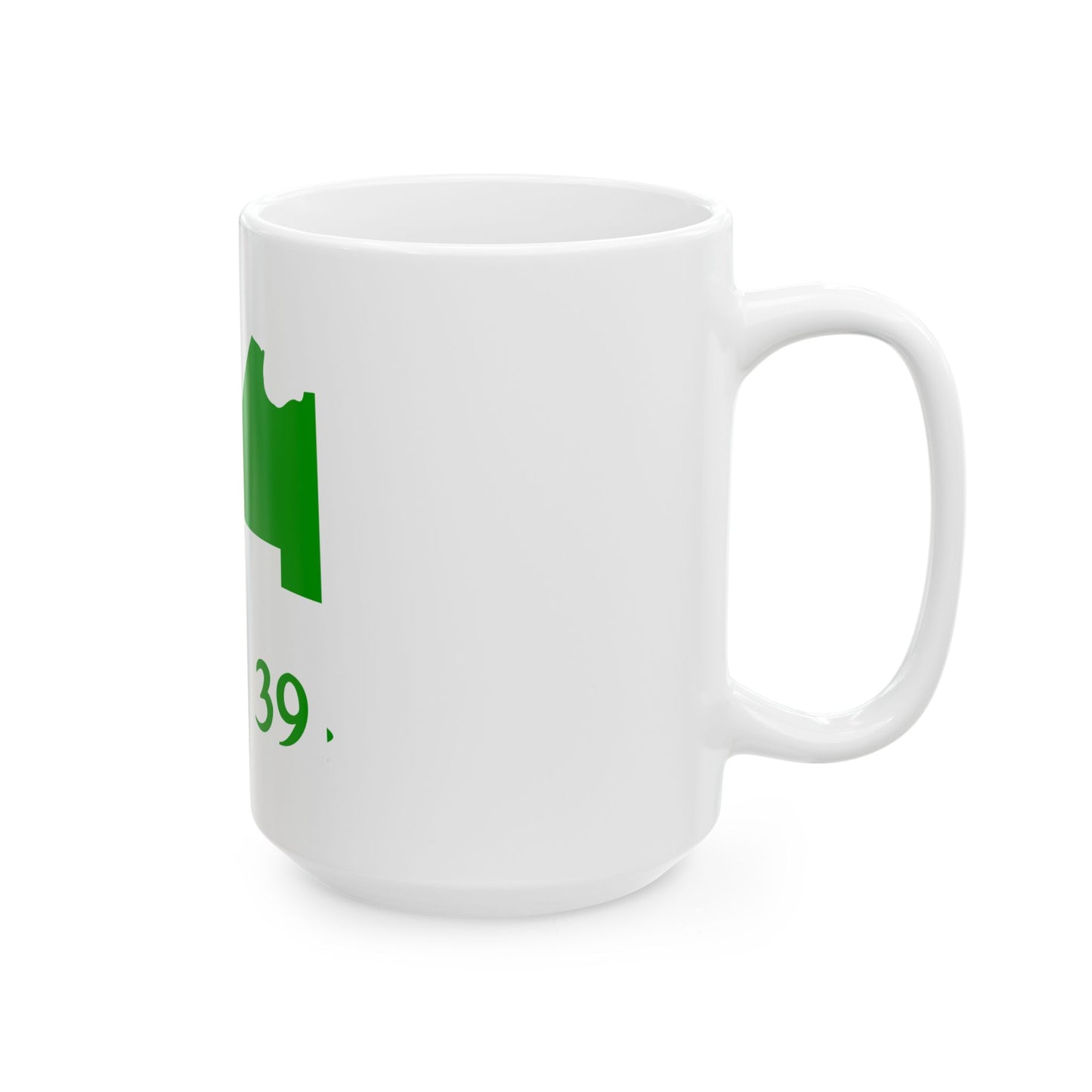 Aroostook County Flag Map (United States) White Coffee Mug