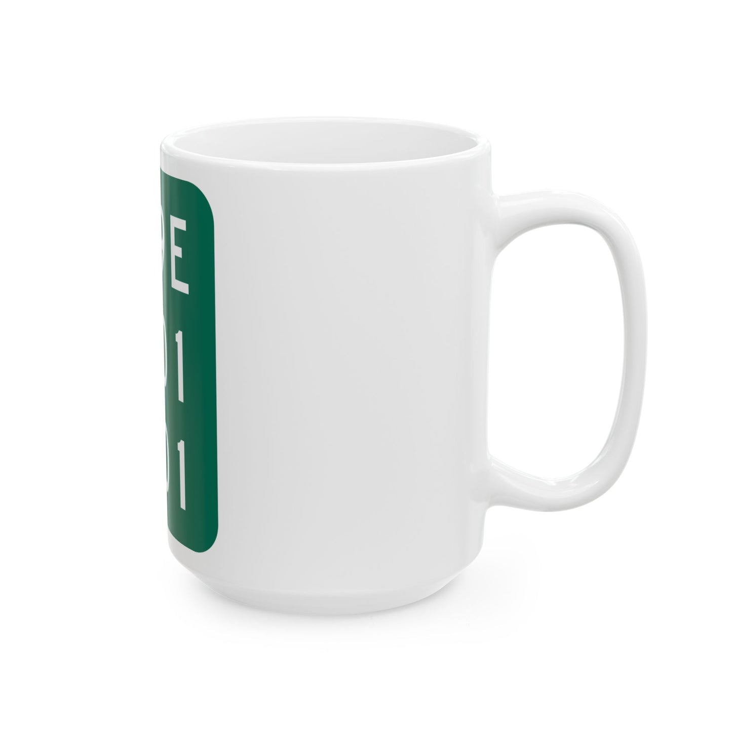 NY-909E (New York) (Road Sign) White Coffee Mug