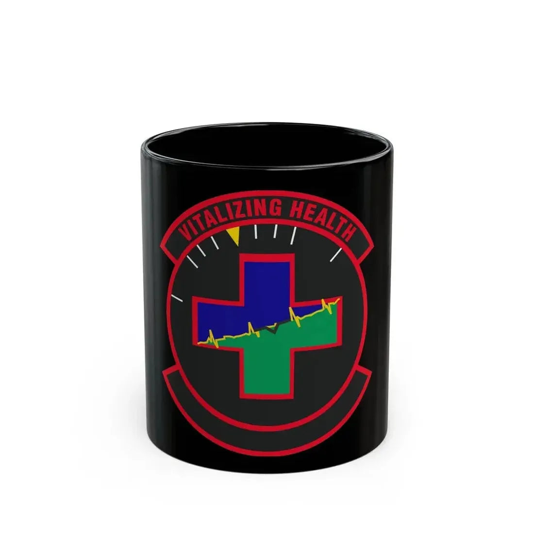628 Healthcare Operations Squadron AMC (U.S. Air Force) Black Coffee Mug 11oz - Go Mug Yourself