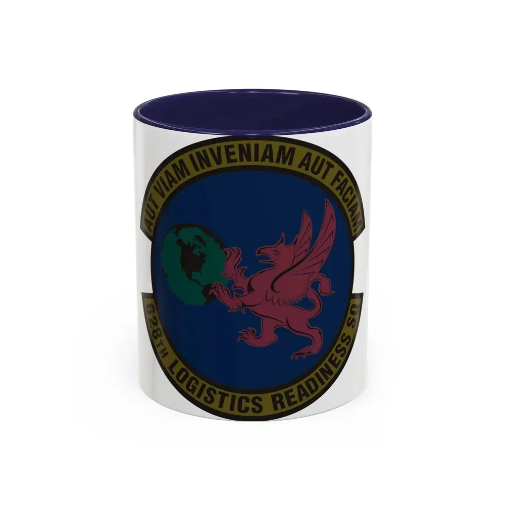 628 Logistics Readiness Squadron AMC (U.S. Air Force) Accent Coffee Mug 11oz Navy - Go Mug Yourself