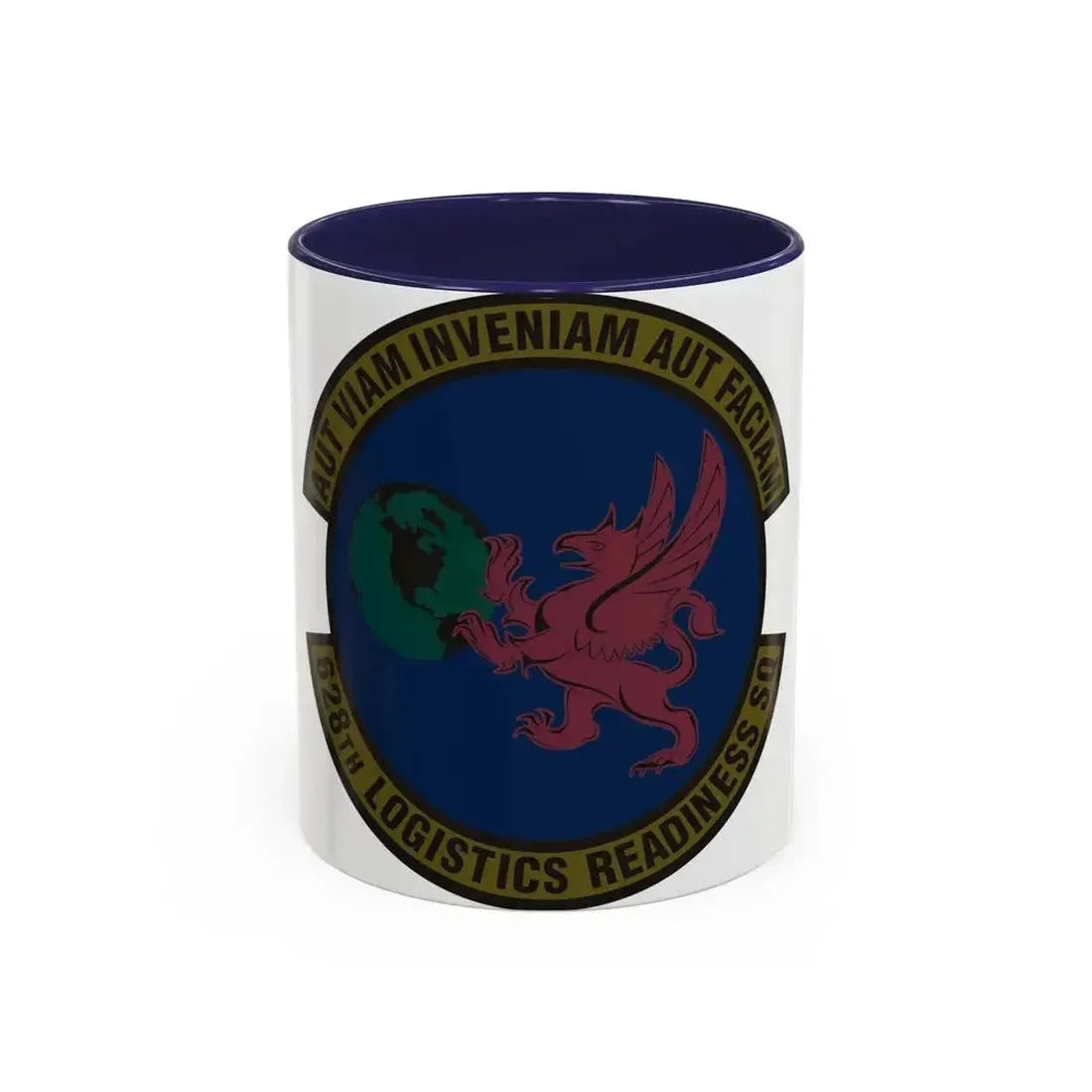 628 Logistics Readiness Squadron AMC (U.S. Air Force) Accent Coffee Mug 11oz Navy - Go Mug Yourself