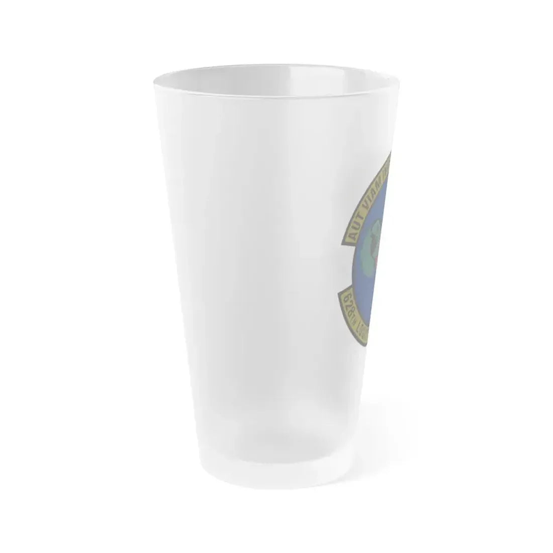 628 Logistics Readiness Squadron AMC (U.S. Air Force) Frosted Pint Glass 16oz - Go Mug Yourself
