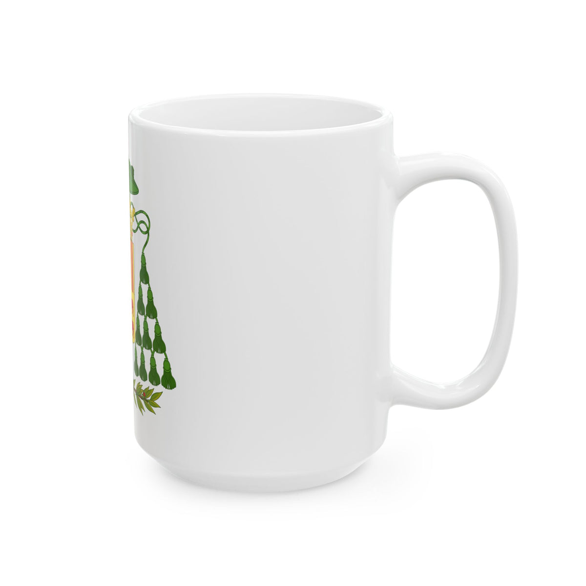 Historical Coat of Arms of Ecclesiastic Co-Prince of Andorra - White Coffee Mug