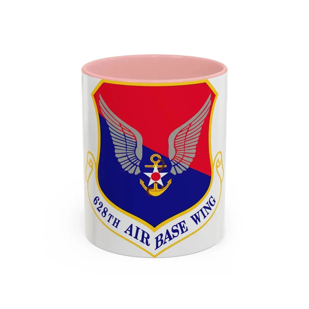 628th Air Base Wing (U.S. Air Force) Accent Coffee Mug 11oz Pink - Go Mug Yourself