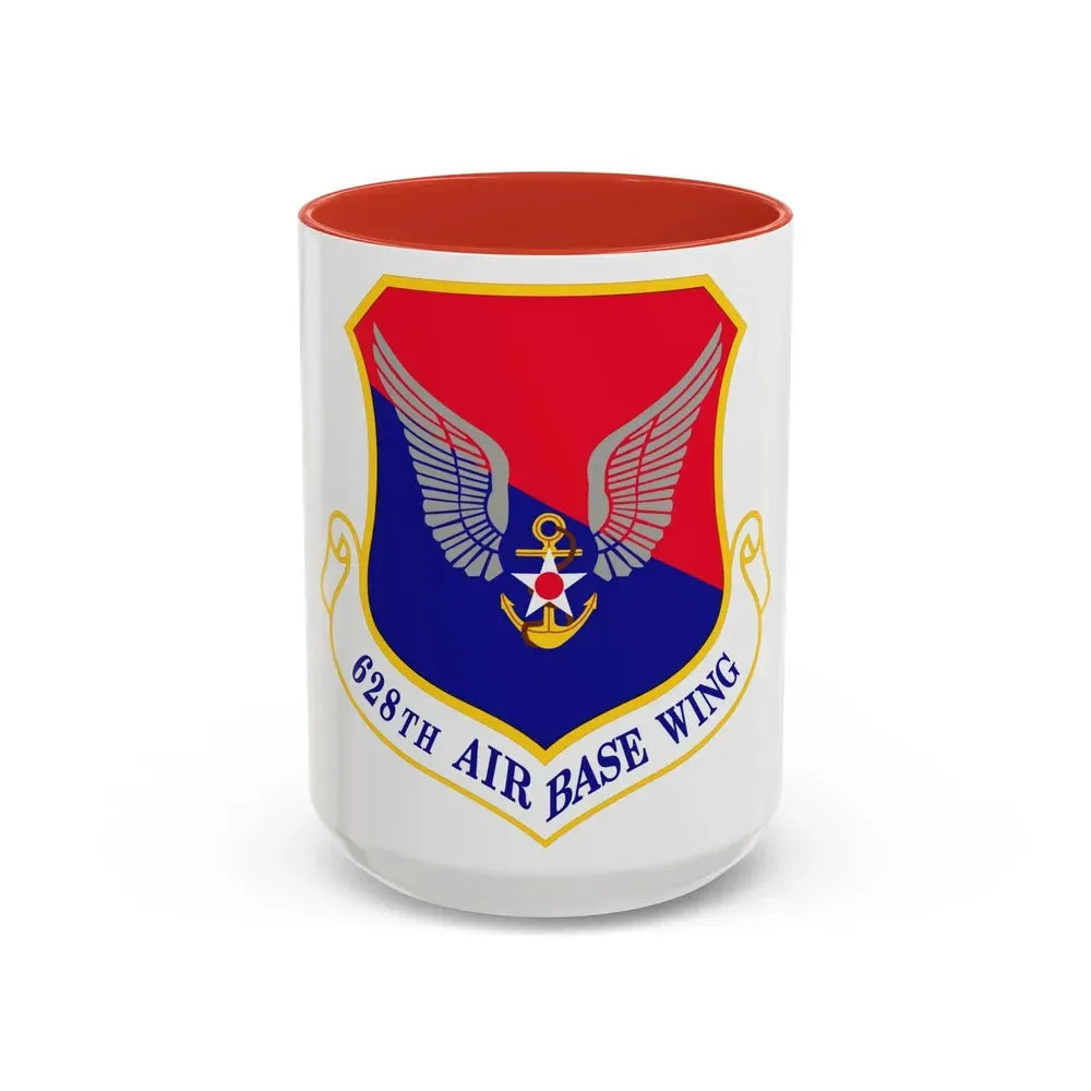 628th Air Base Wing (U.S. Air Force) Accent Coffee Mug 15oz Red - Go Mug Yourself