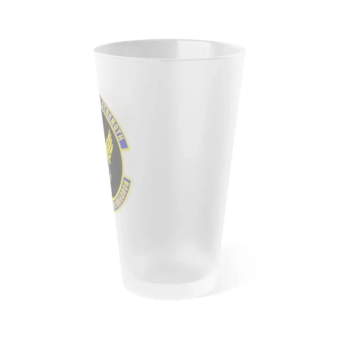 628th Civil Engineer Squadron (U.S. Air Force) Frosted Pint Glass 16oz - Go Mug Yourself
