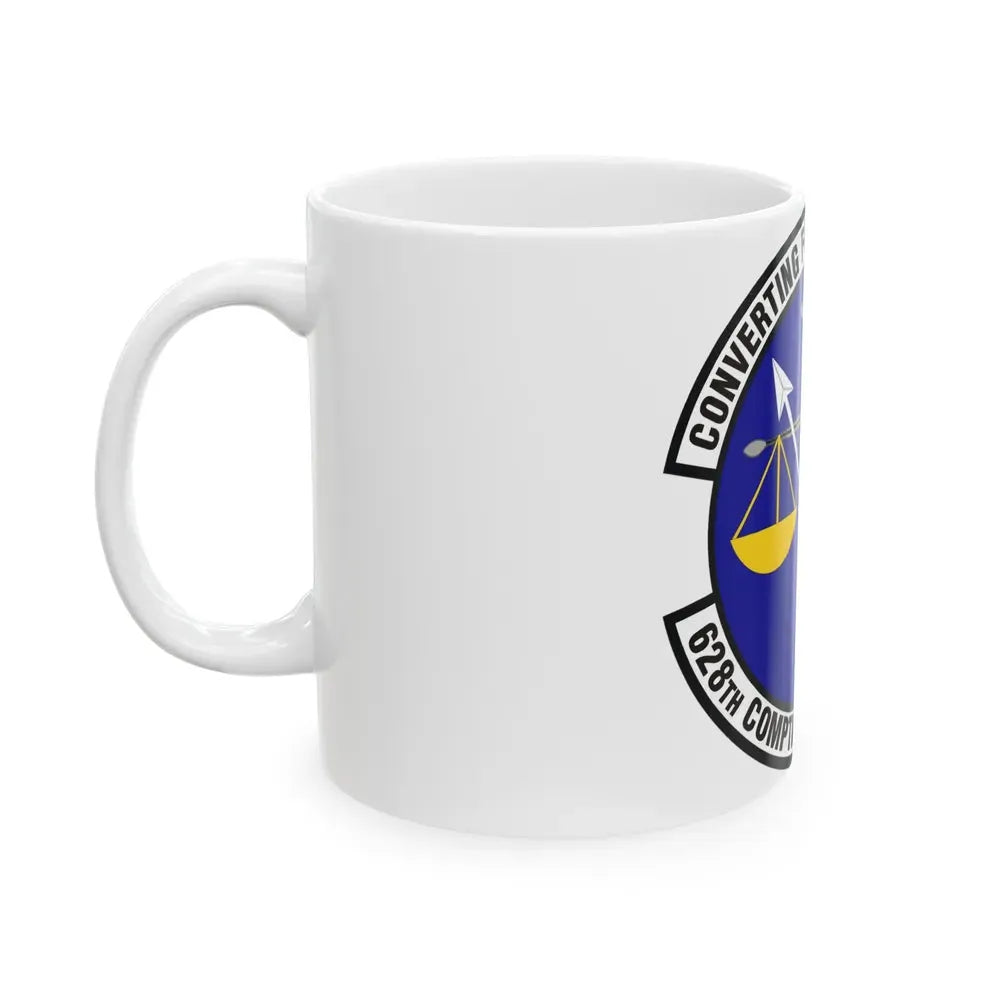 628th Comptroller Squadron (U.S. Air Force) White Coffee Mug - Go Mug Yourself