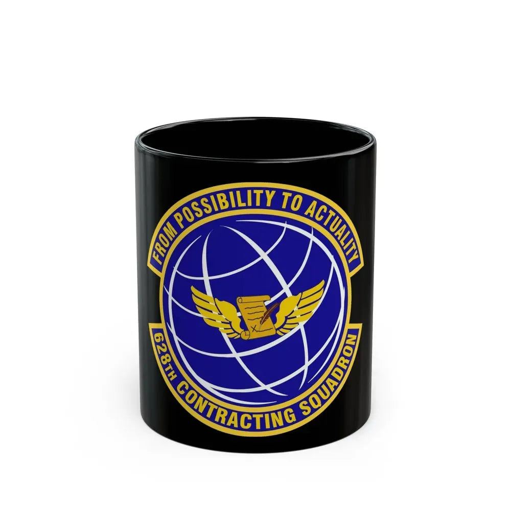 628th Contracting Squadron (U.S. Air Force) Black Coffee Mug 11oz - Go Mug Yourself