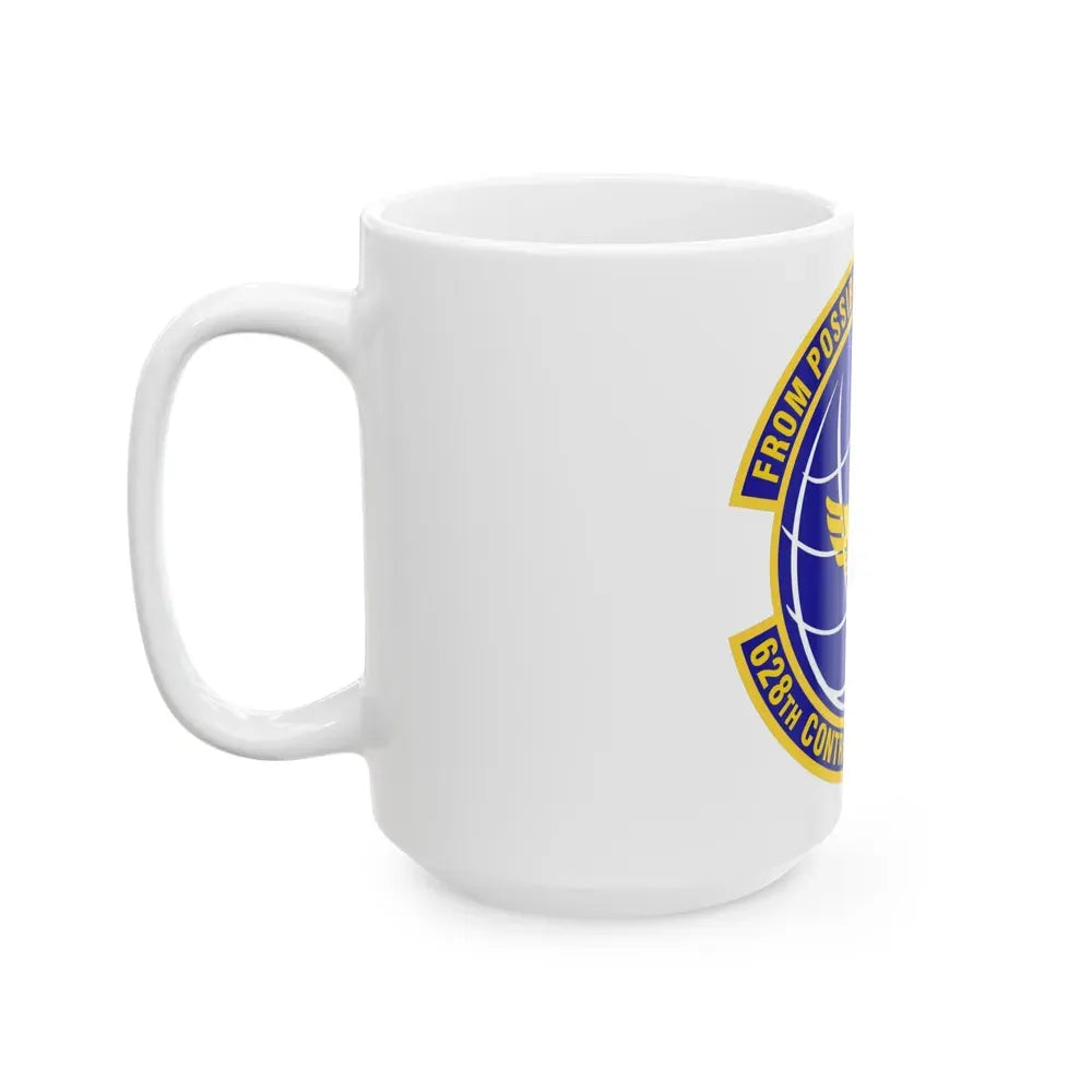 628th Contracting Squadron (U.S. Air Force) White Coffee Mug - Go Mug Yourself