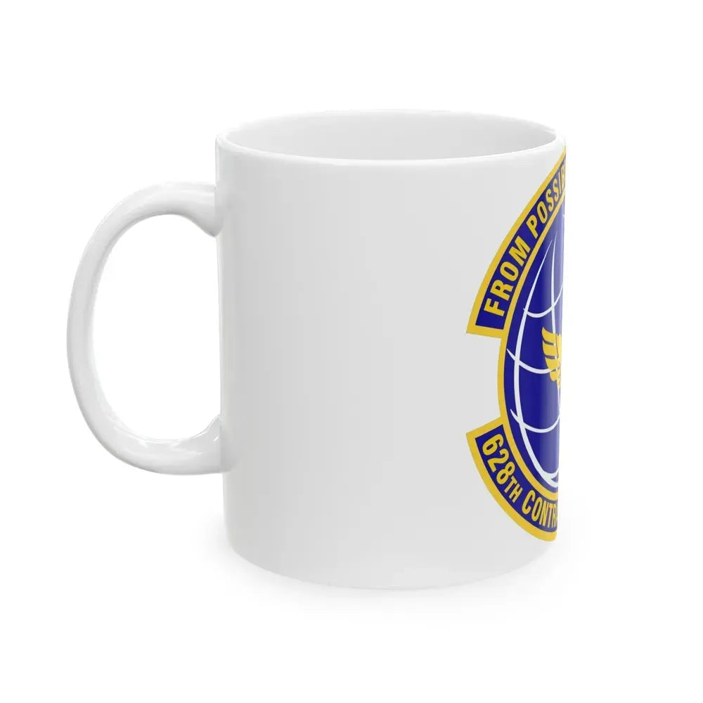628th Contracting Squadron (U.S. Air Force) White Coffee Mug - Go Mug Yourself