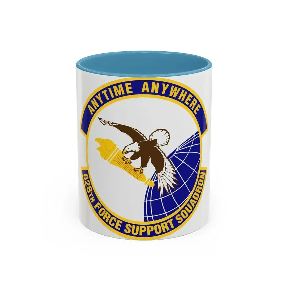 628th Force Support Squadron (U.S. Air Force) Accent Coffee Mug 11oz Light Blue - Go Mug Yourself