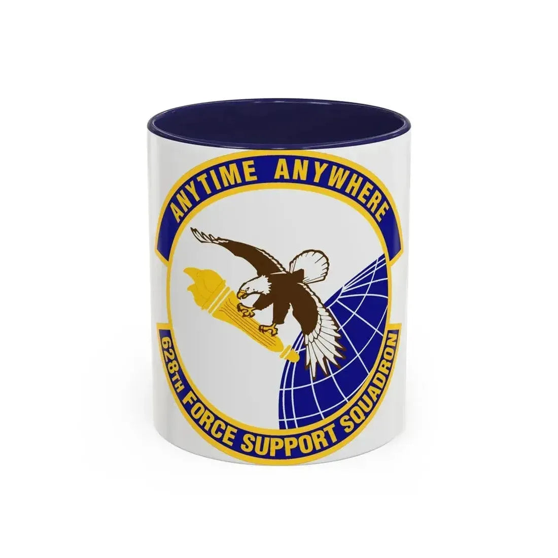 628th Force Support Squadron (U.S. Air Force) Accent Coffee Mug 11oz Navy - Go Mug Yourself