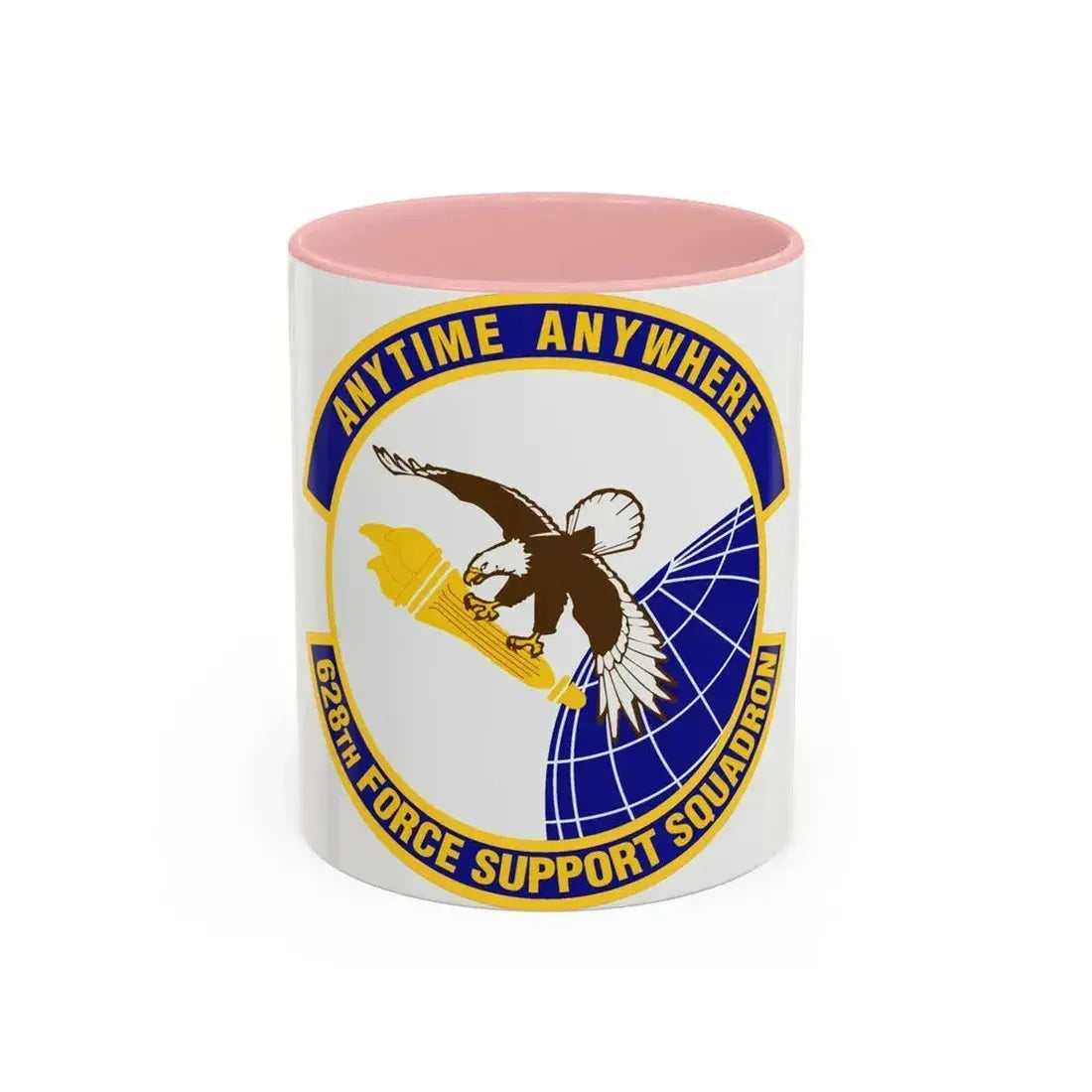 628th Force Support Squadron (U.S. Air Force) Accent Coffee Mug 11oz Pink - Go Mug Yourself