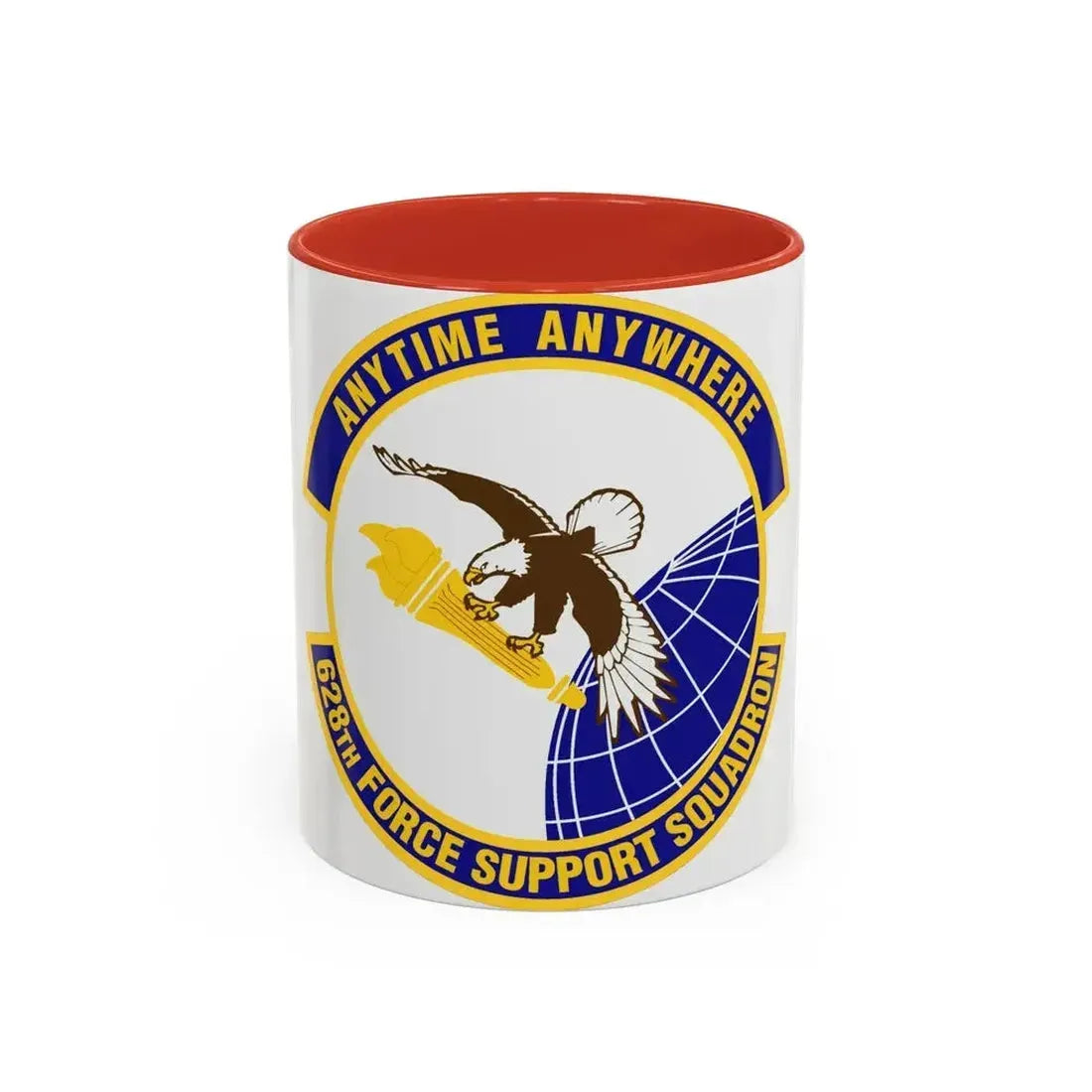 628th Force Support Squadron (U.S. Air Force) Accent Coffee Mug 11oz Red - Go Mug Yourself