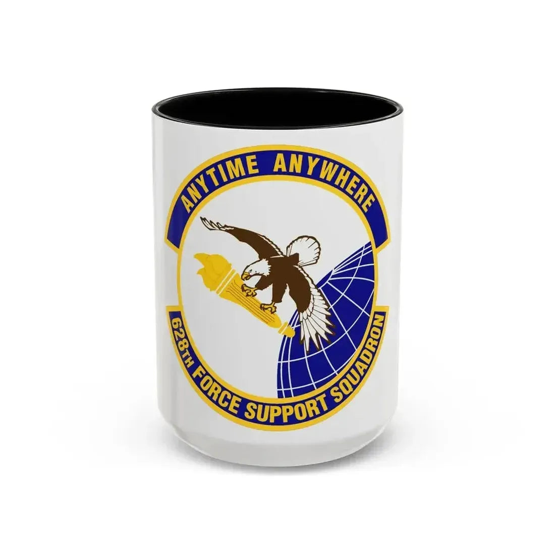 628th Force Support Squadron (U.S. Air Force) Accent Coffee Mug 15oz Black - Go Mug Yourself
