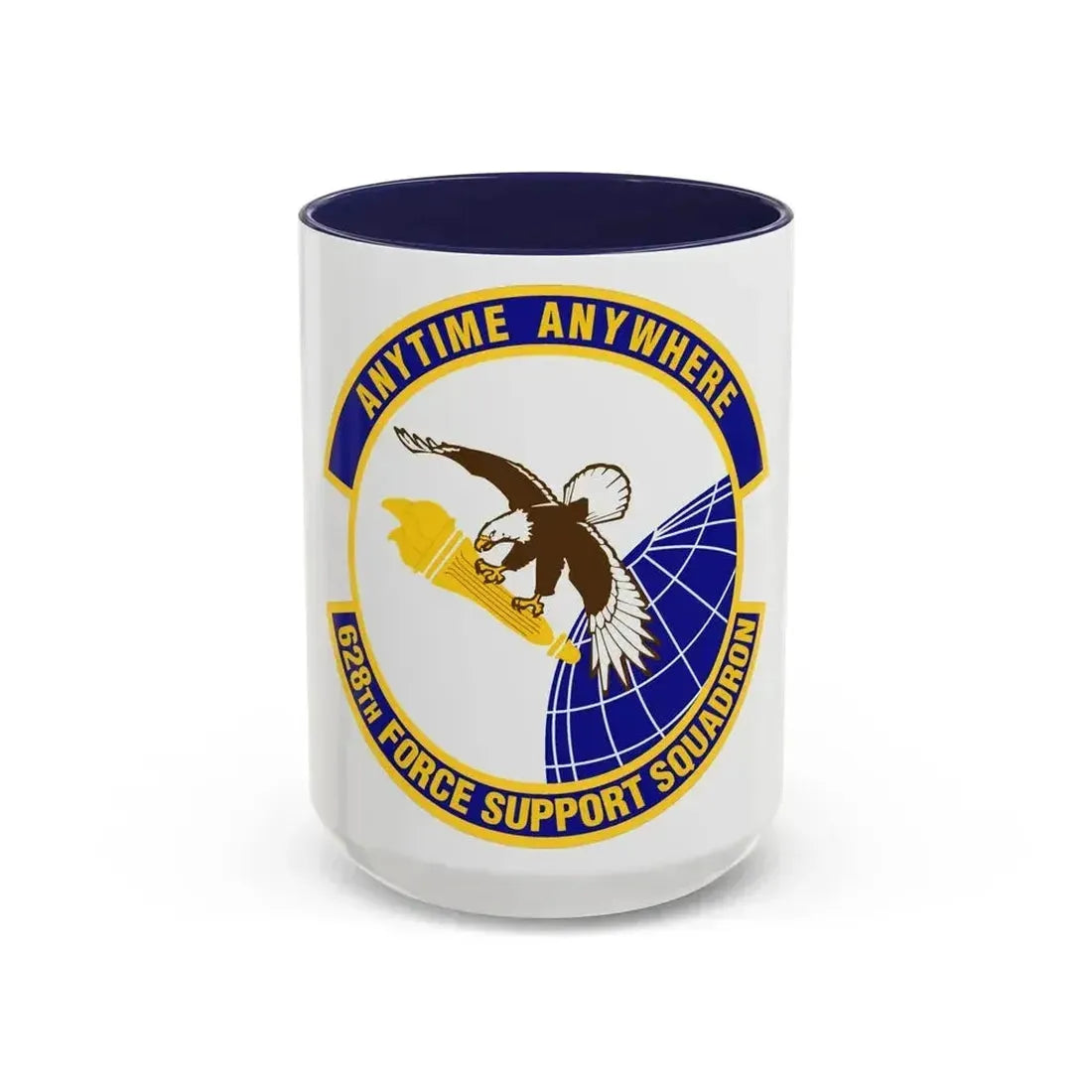 628th Force Support Squadron (U.S. Air Force) Accent Coffee Mug 15oz Navy - Go Mug Yourself