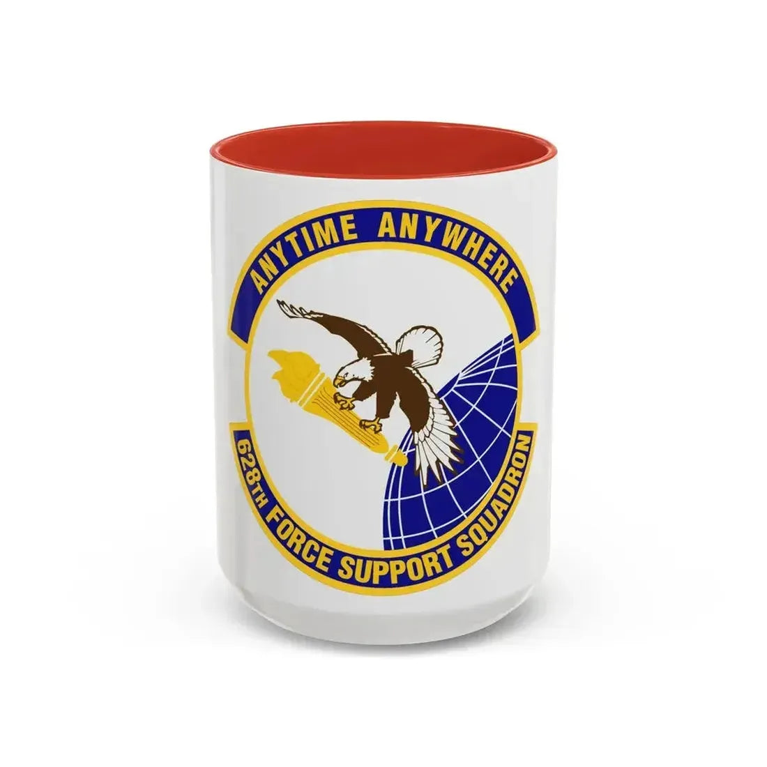 628th Force Support Squadron (U.S. Air Force) Accent Coffee Mug 15oz Red - Go Mug Yourself