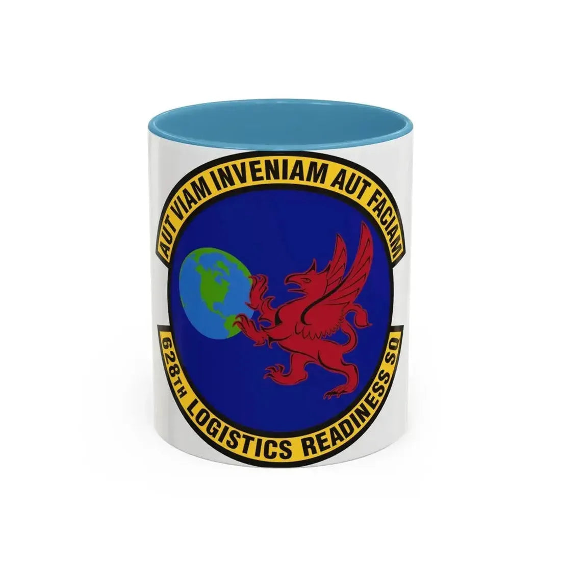 628th Logistics Readiness Squadron (U.S. Air Force) Accent Coffee Mug 11oz Light Blue - Go Mug Yourself