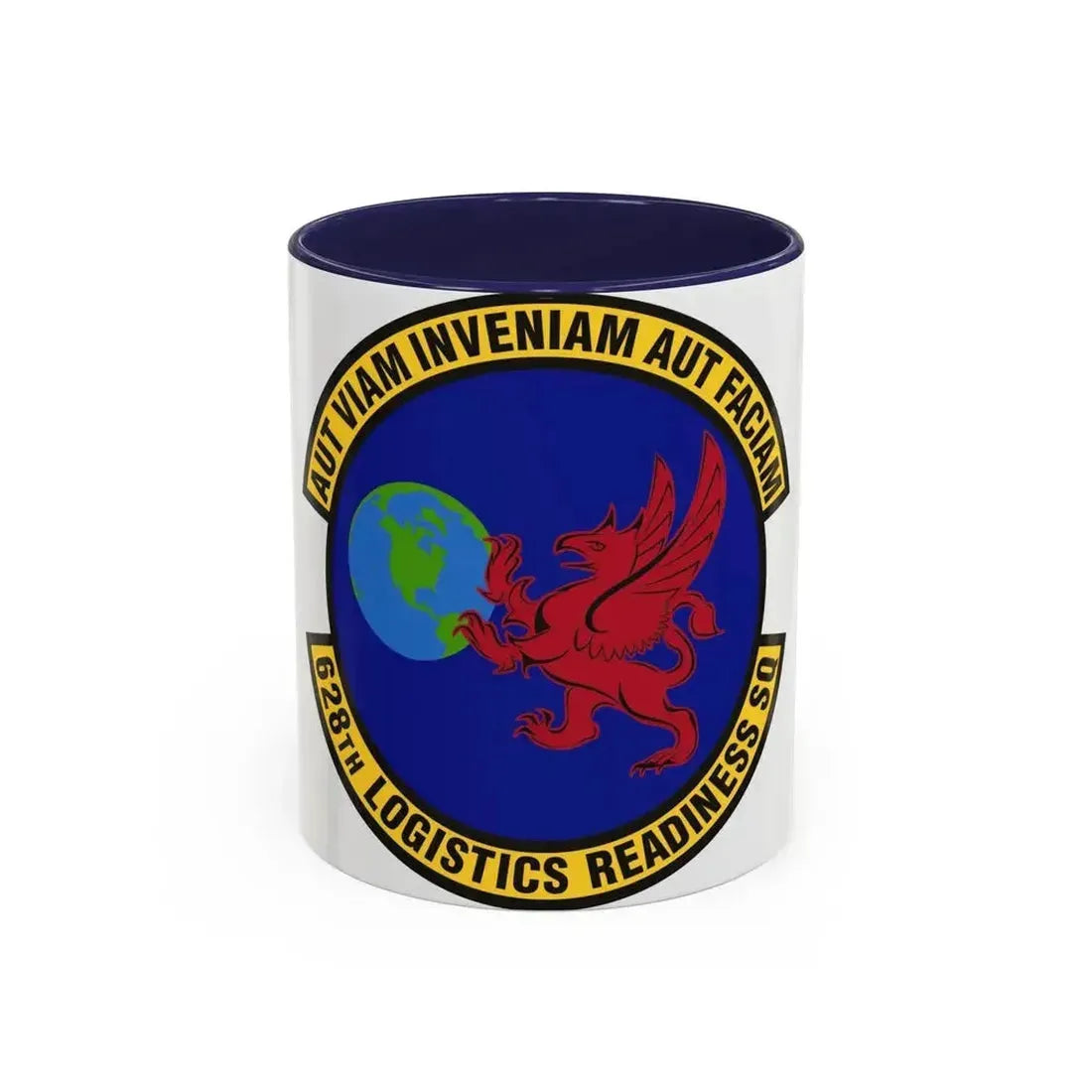 628th Logistics Readiness Squadron (U.S. Air Force) Accent Coffee Mug 11oz Navy - Go Mug Yourself