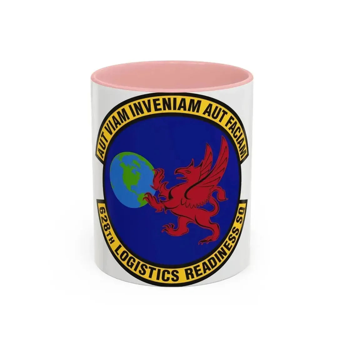 628th Logistics Readiness Squadron (U.S. Air Force) Accent Coffee Mug 11oz Pink - Go Mug Yourself