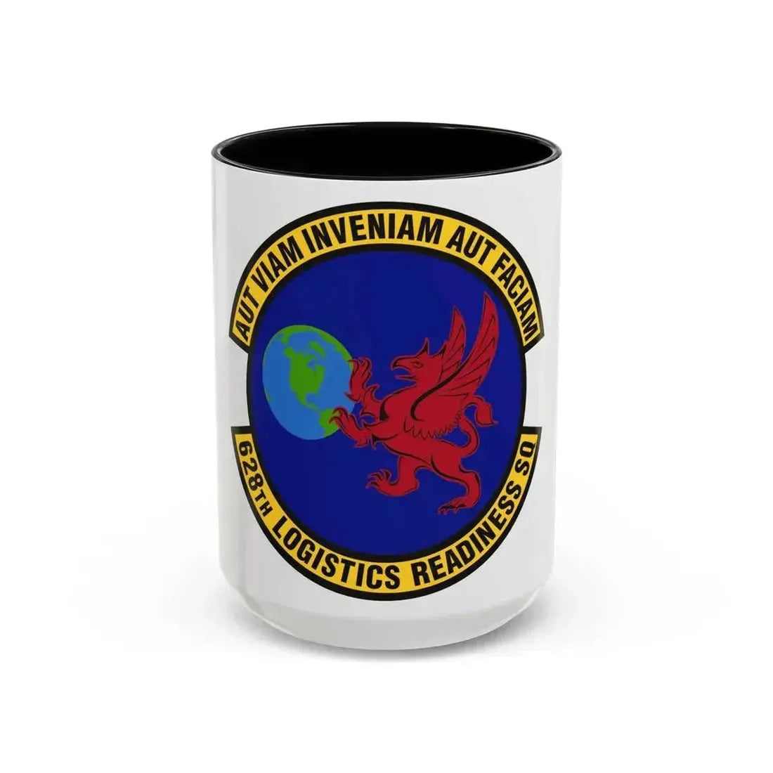 628th Logistics Readiness Squadron (U.S. Air Force) Accent Coffee Mug 15oz Black - Go Mug Yourself