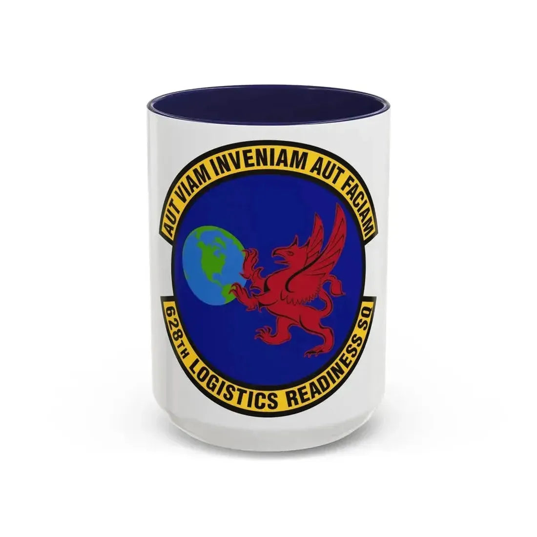 628th Logistics Readiness Squadron (U.S. Air Force) Accent Coffee Mug 15oz Navy - Go Mug Yourself