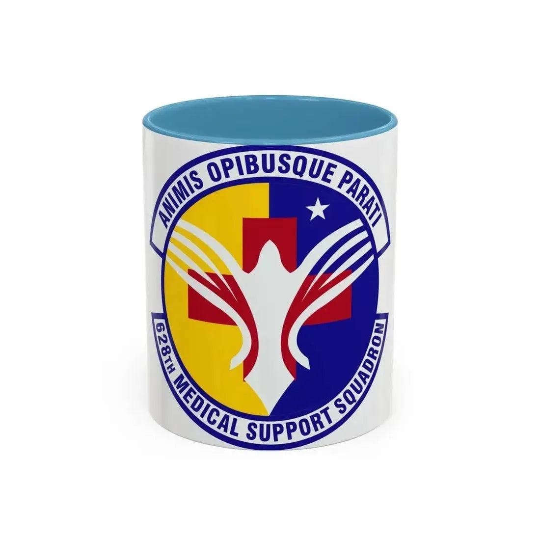 628th Medical Support Squadron (U.S. Air Force) Accent Coffee Mug 11oz Light Blue - Go Mug Yourself