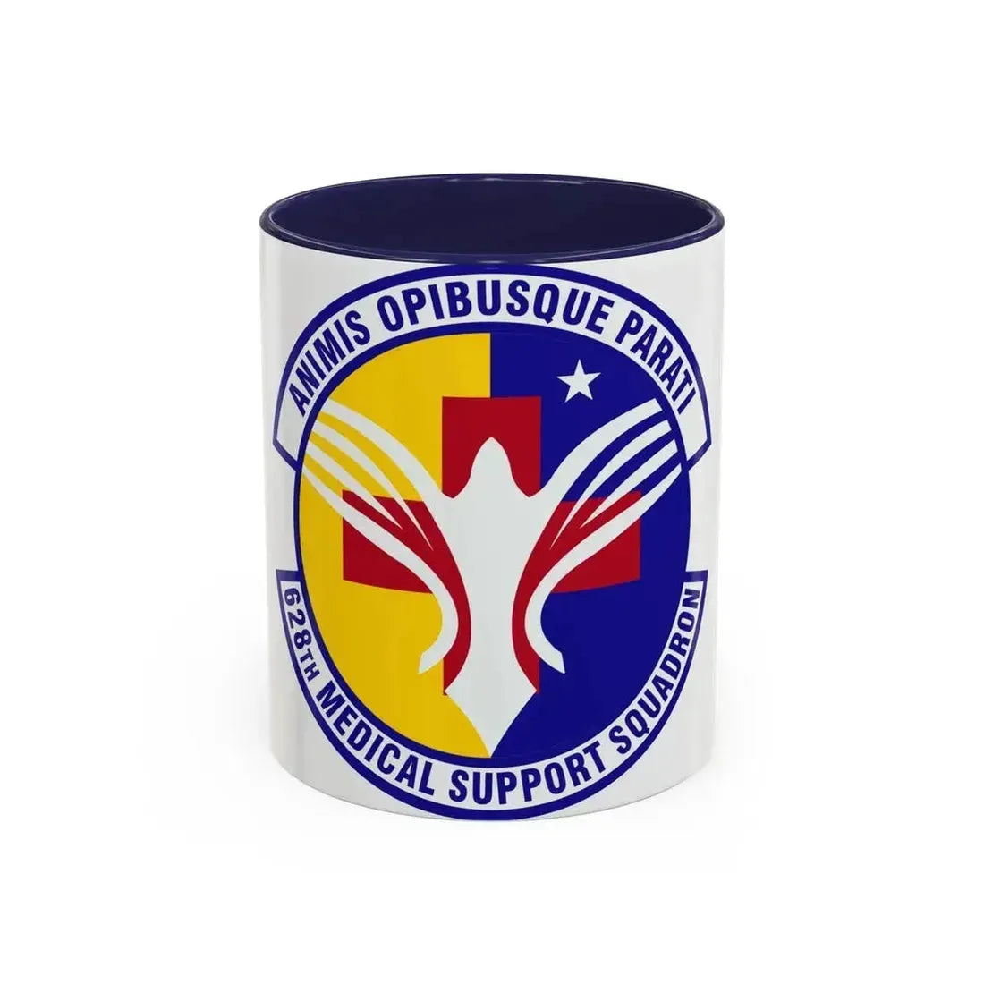 628th Medical Support Squadron (U.S. Air Force) Accent Coffee Mug 11oz Navy - Go Mug Yourself