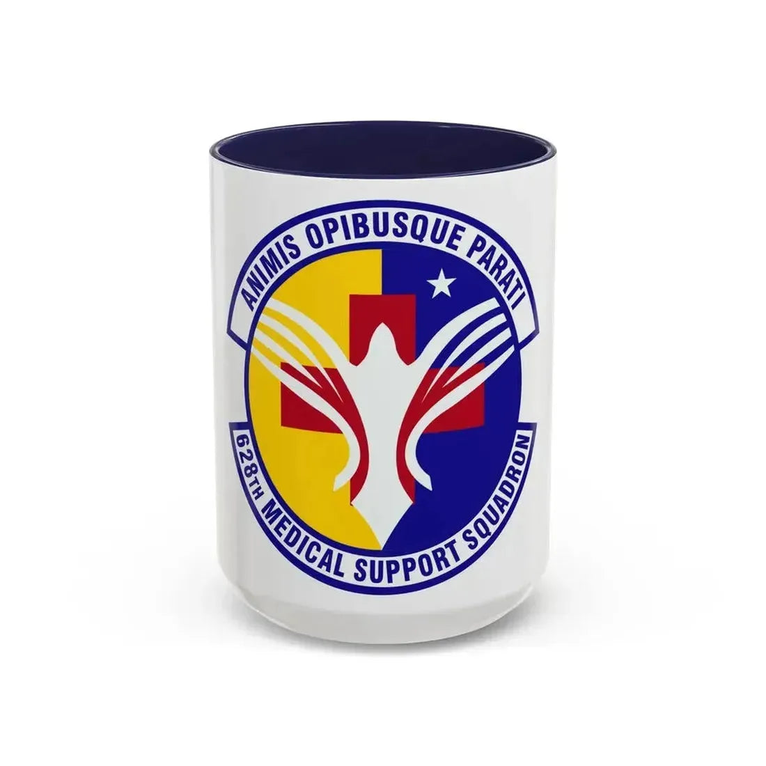 628th Medical Support Squadron (U.S. Air Force) Accent Coffee Mug 15oz Navy - Go Mug Yourself