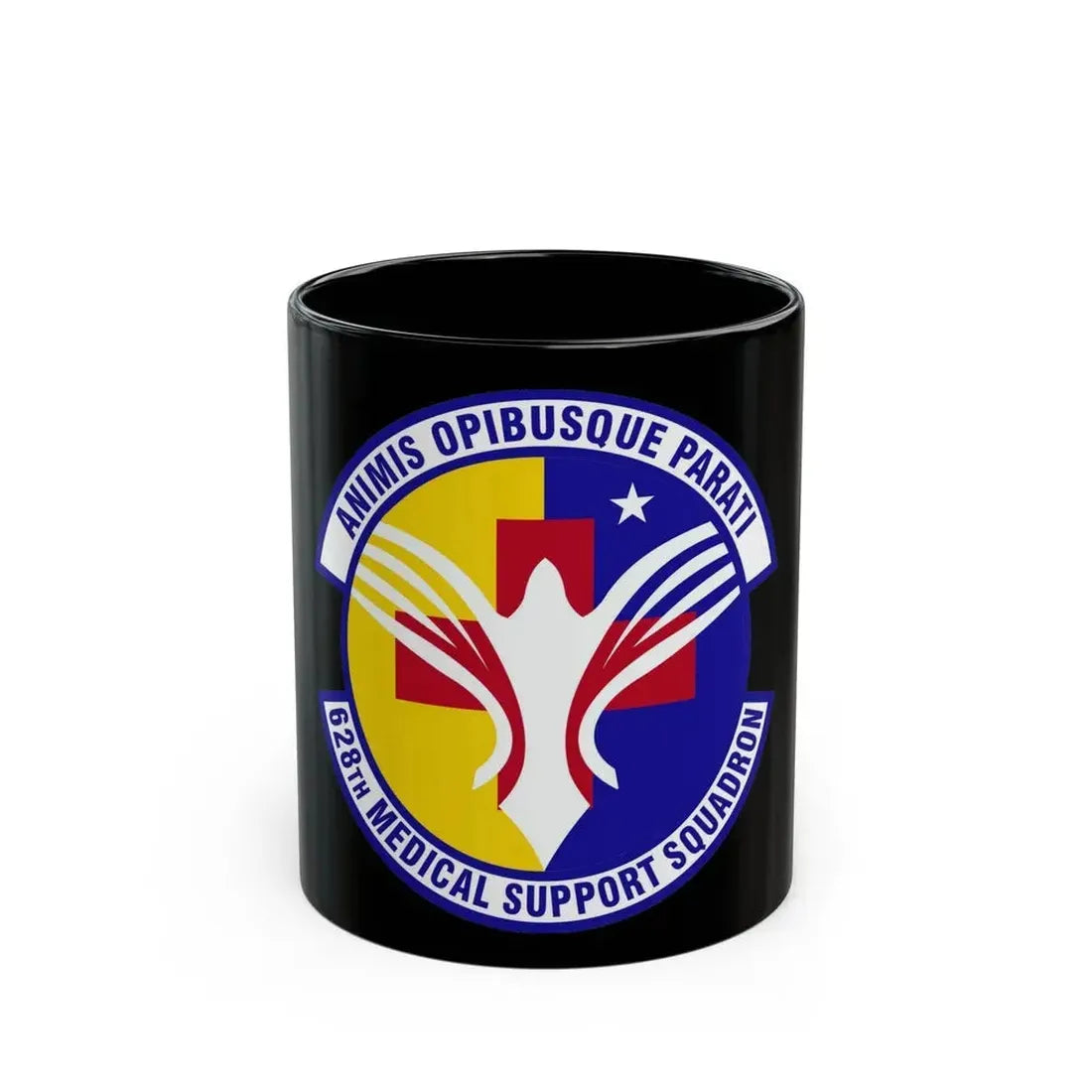628th Medical Support Squadron (U.S. Air Force) Black Coffee Mug 11oz - Go Mug Yourself