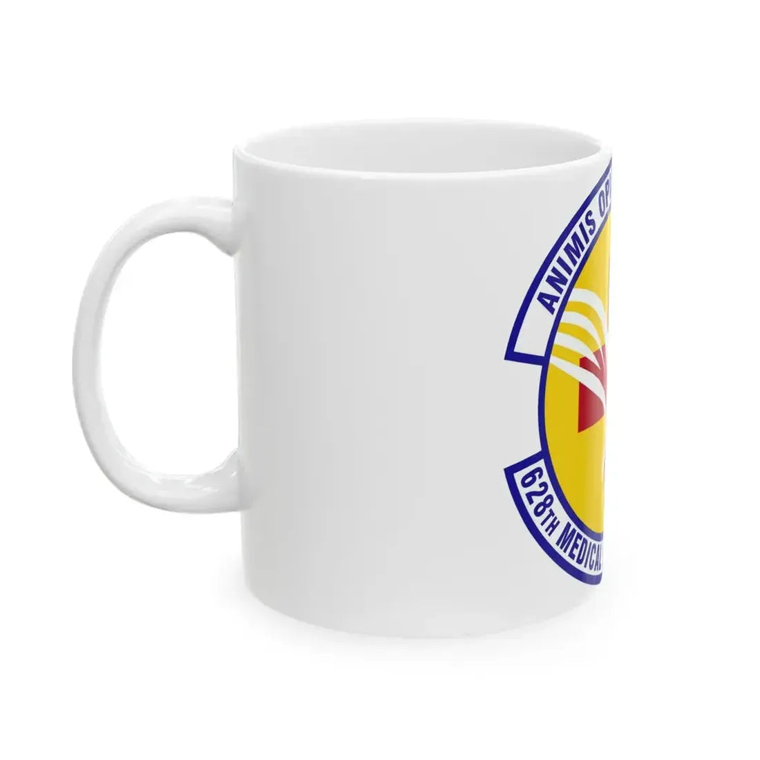 628th Medical Support Squadron (U.S. Air Force) White Coffee Mug - Go Mug Yourself