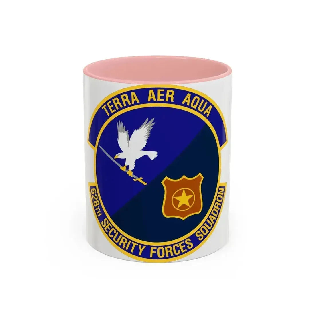 628th Security Forces Squadron (U.S. Air Force) Accent Coffee Mug 11oz Pink - Go Mug Yourself